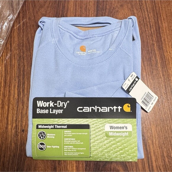 Carhartt Tops - Carhartt Work-Dry Base Layer Women Crew Neck Thermal Shirt Size M 8-10 New Warm